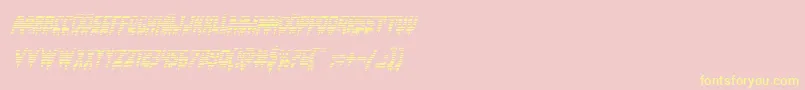 Bloodlustgradital Font – Yellow Fonts on Pink Background