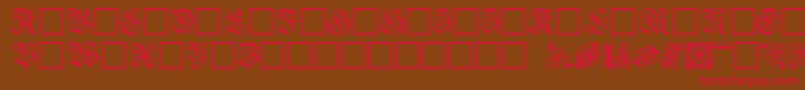 Griffdinshi Font – Red Fonts on Brown Background