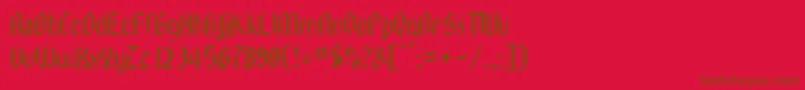 Подробнее о шрифте LeebeeSchwarz Шрифт LeebeeSchwarz – коричневые шрифты на красном фоне