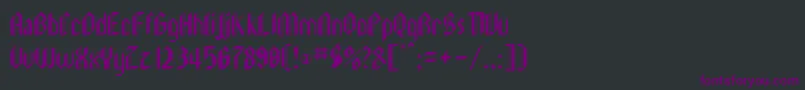 フォントLeebeeSchwarz – 黒い背景に紫のフォント