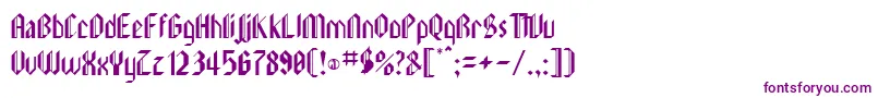 LeebeeSchwarz Font – Purple Fonts on White Background