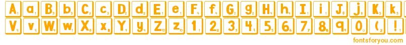 Fonte DjbLetterGameTiles2 – fontes laranjas