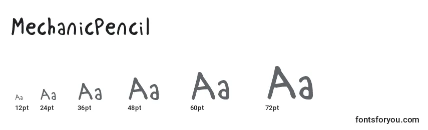 MechanicPencil Font Sizes