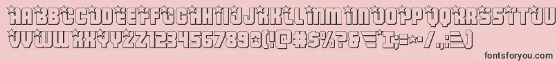 Armyrangers3D Font – Black Fonts on Pink Background