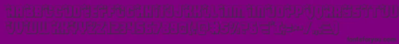 Armyrangers3D Font – Black Fonts on Purple Background