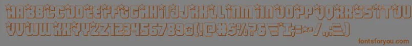Подробнее о шрифте Armyrangers3D Шрифт Armyrangers3D – коричневые шрифты на сером фоне