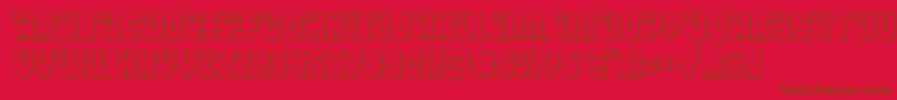 Armyrangers3D Font – Brown Fonts on Red Background