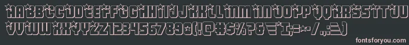 Armyrangers3D Font – Pink Fonts on Black Background