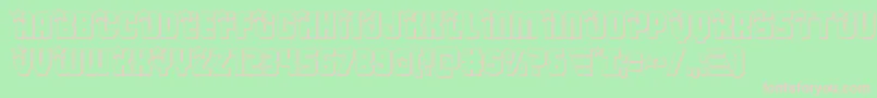 Armyrangers3D Font – Pink Fonts on Green Background