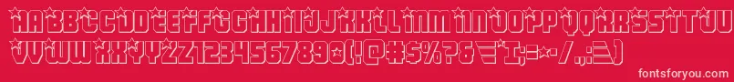 Armyrangers3D Font – Pink Fonts on Red Background