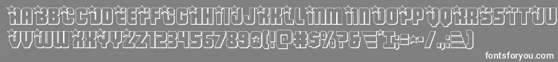 Armyrangers3D Font – White Fonts on Gray Background