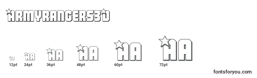 Armyrangers3D Font Sizes