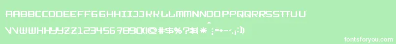 KitchencowboyShort Font – White Fonts on Green Background