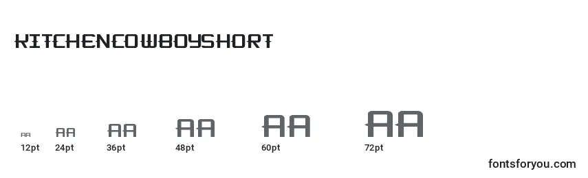 KitchencowboyShort Font Sizes