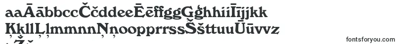 WhitehallBold-Schriftart – lettische Schriften