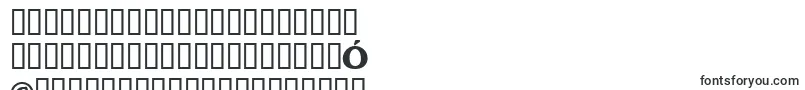フォントWhitehallBold – バシキール文字
