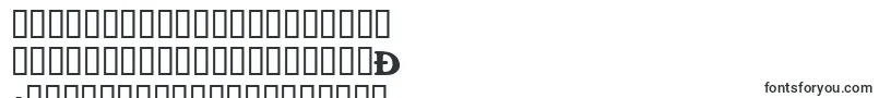 フォントWhitehallBold – タタール文字