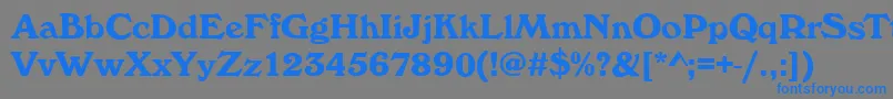 WhitehallBold Font – Blue Fonts on Gray Background