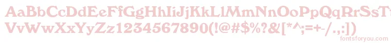 WhitehallBold Font – Pink Fonts on White Background