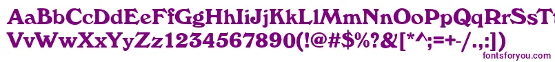 WhitehallBold Font – Purple Fonts on White Background