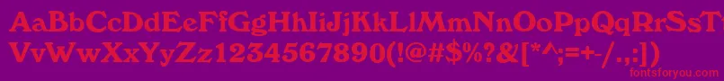 Шрифт WhitehallBold – красные шрифты на фиолетовом фоне