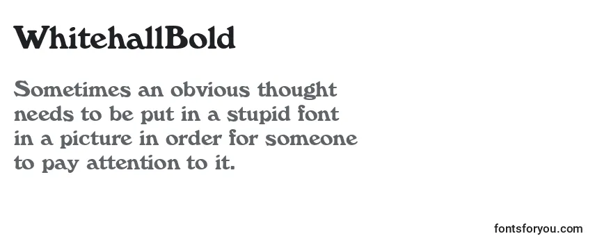 Review of the WhitehallBold Font