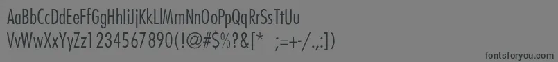 Шрифт FuturaCondensedlightThin – чёрные шрифты на сером фоне