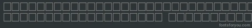 フォントGriffdinopt – 黒い背景に灰色の文字