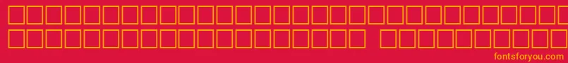 Griffdinopt Font – Orange Fonts on Red Background