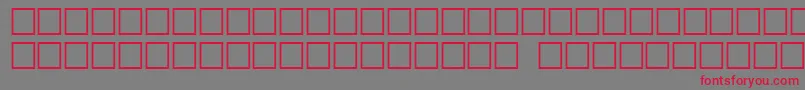 フォントGriffdinopt – 赤い文字の灰色の背景