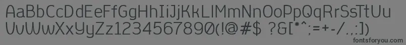AleksandracVintage Font – Black Fonts on Gray Background