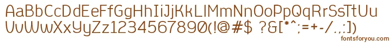 Шрифт AleksandracVintage – коричневые шрифты на белом фоне