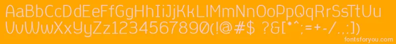 AleksandracVintage Font – Pink Fonts on Orange Background