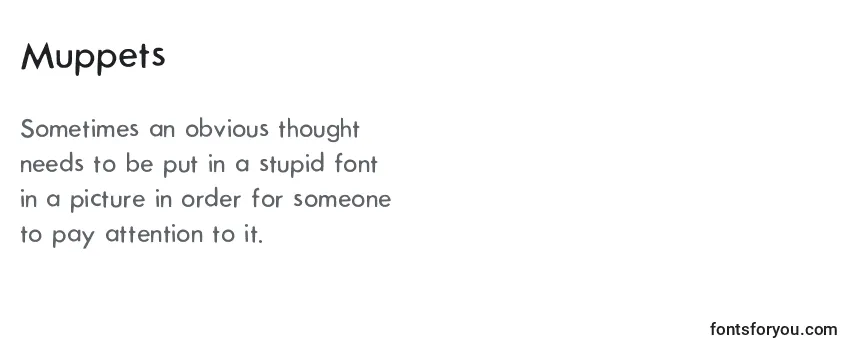 Review of the Muppets Font