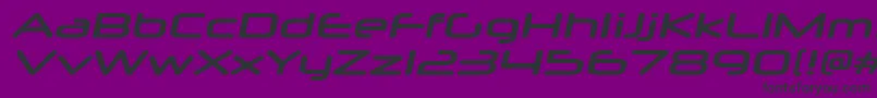 NeuropolxxpBolditalic-Schriftart – Schwarze Schriften auf violettem Hintergrund