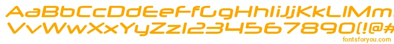NeuropolxxpBolditalic-Schriftart – Orangefarbene Schriften