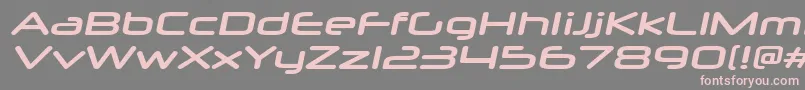 Weitere Informationen zur NeuropolxxpBolditalic-Schriftart NeuropolxxpBolditalic-Schriftart – Rosa Schriften auf grauem Hintergrund