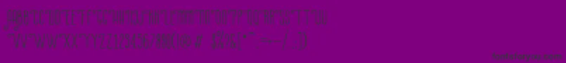 Fonte LaPetitenget – fontes pretas em um fundo violeta