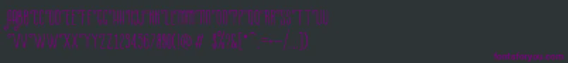 Шрифт LaPetitenget – фиолетовые шрифты на чёрном фоне