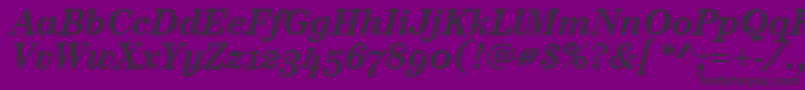 CenturyHtldOsItcTtItalic Font – Black Fonts on Purple Background