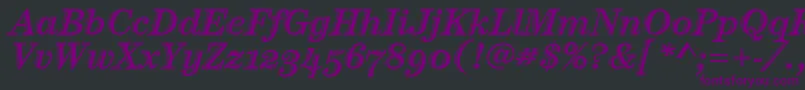 CenturyHtldOsItcTtItalic Font – Purple Fonts on Black Background