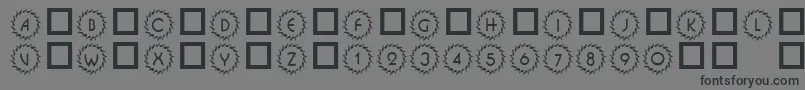 Шрифт 101DecoType1 – чёрные шрифты на сером фоне