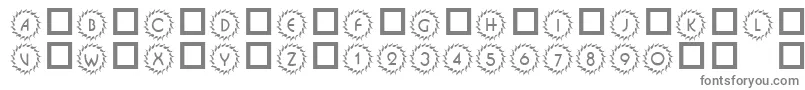 Czcionka 101DecoType1 – szare czcionki na białym tle