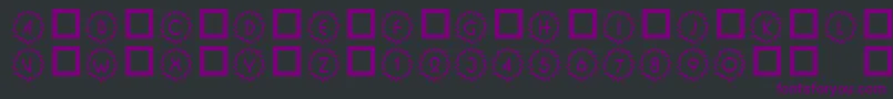 Шрифт 101DecoType1 – фиолетовые шрифты на чёрном фоне