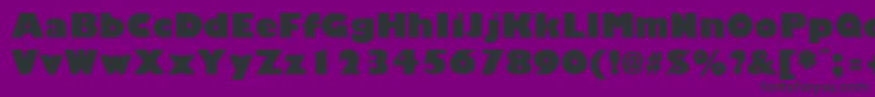 GiliganBlack Font – Black Fonts on Purple Background