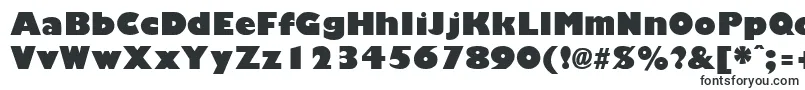 Шрифт GiliganBlack – широкие шрифты