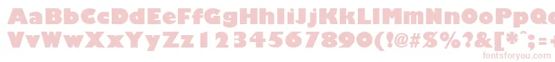 GiliganBlack Font – Pink Fonts on White Background