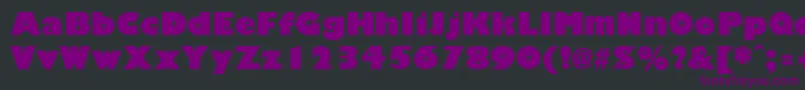 GiliganBlack Font – Purple Fonts on Black Background