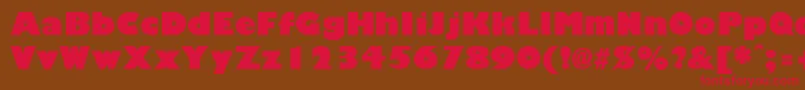 GiliganBlack Font – Red Fonts on Brown Background