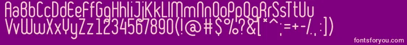 RulerLight Font – Pink Fonts on Purple Background